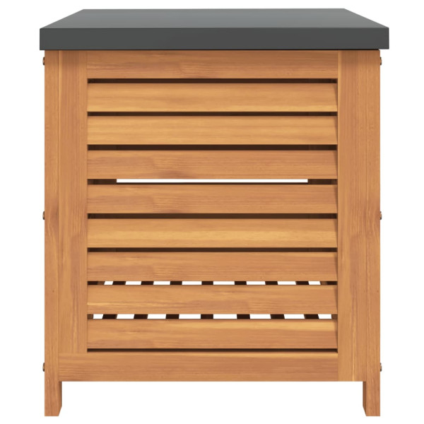 Caja de almacenaje de jardín madera maciza acacia 60x50x55 cm M 5