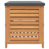 Caixa de arrumação para jardim 60x50x55 cm eucalipto maciça 5