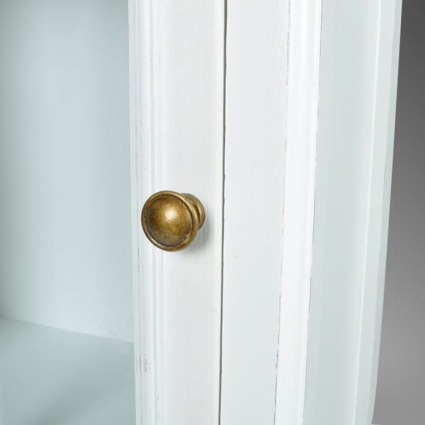 Estante com 3 prateleiras elegante madeira branco M 5