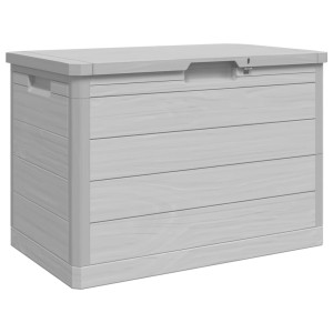 Baúl para cojines polipropileno gris 77.5x44.5x53 cm H
