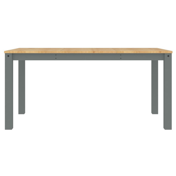 Mesa de comedor Panama madera maciza de pino gris 160x80x75 cm M 4