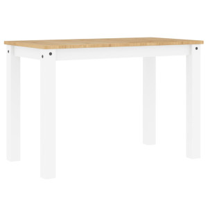 Mesa de comedor Panama madera maciza pino blanco 117x60x75 cm H