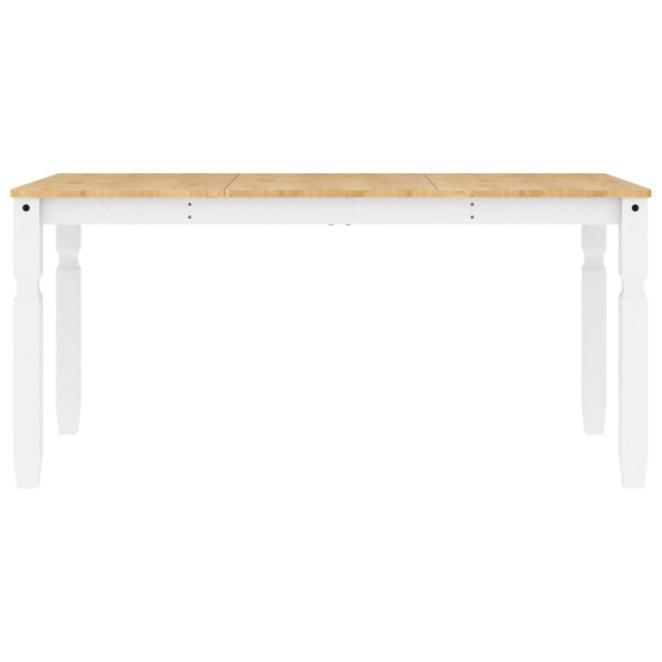 Mesa de comedor Corona madera maciza pino blanco 160x80x75 cm M 4
