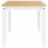 Mesa de jantar Corona 160x80x75 cm madeira pinho maciça branco 5