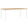 Mesa de comedor Panama madera maciza pino blanco 180x90x75 cm 2