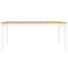 Mesa de comedor Panama madera maciza pino blanco 180x90x75 cm 4