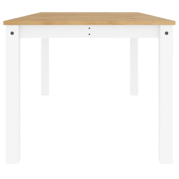 Mesa de comedor Panama madera maciza pino blanco 180x90x75 cm M 5