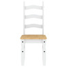 Cadeiras de jantar 2 pcs Corona 42x47x107cm pinho maciço branco 4