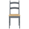 Cadeiras de jantar 2 pcs 40x46x99 cm pinho maciço cinzento 4