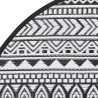 Alfombra de exterior PP negro Ø200 cm 4