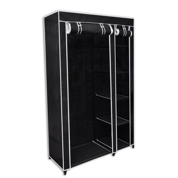 Armario plegable 110x45x175 cm negro D