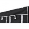 Armario plegable 110x45x175 cm negro 5