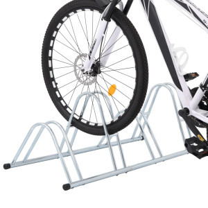 Suporte independente para 4 bicicletas aço galvanizado H