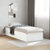 Estrutura de cama 75x190 cm derivados de madeira branco 3
