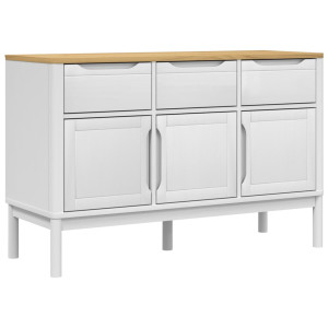 Aparador FLORO 114x43x74 cm pinho maciço branco H