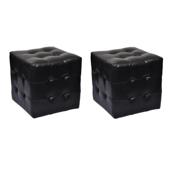 Taburetes cubo negros D