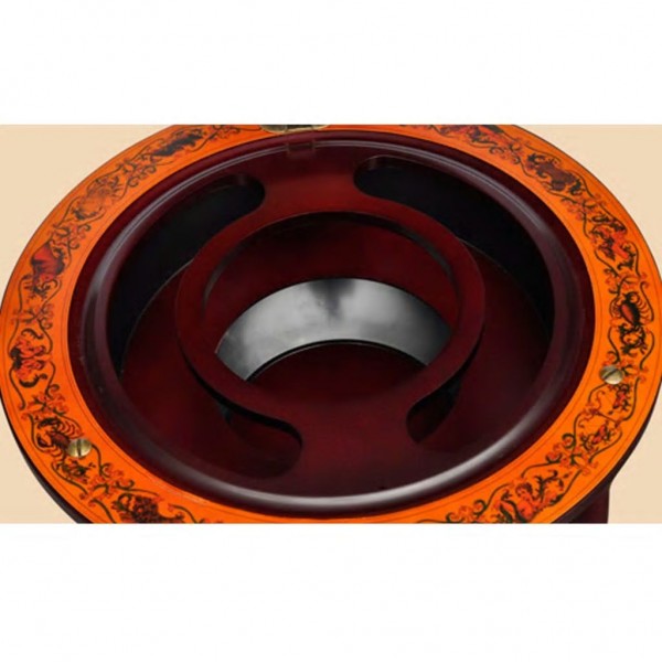 Suporte para garrafas de vinho forma de globo madeira eucalipto M 5