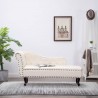 Chaise longue couro artificial branco nata 4