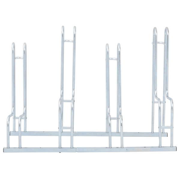 Soporte para 4 bicicletas suelo independiente acero galvanizado M 3