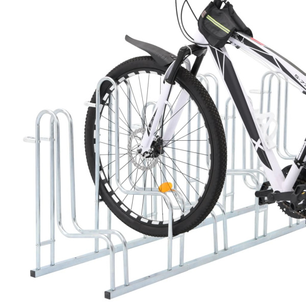 Soporte para 6 bicicletas suelo independiente acero galvanizado M 2