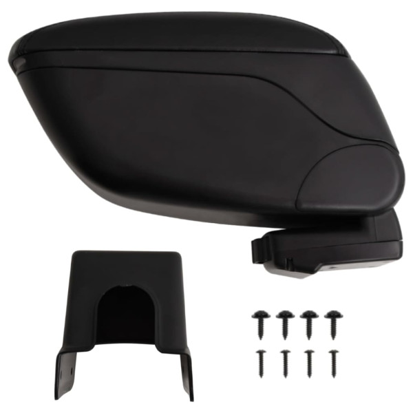 Reposabrazos para coche ABS negro 13x31x(31-44) cm D