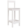Cadeiras de bar 2 pcs 40x41.5x112 cm pinho maciço branco 3