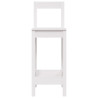 Cadeiras de bar 2 pcs 40x41.5x112 cm pinho maciço branco 4
