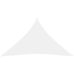 Toldo de vela triangular tela Oxford blanco 6x6x6 m H