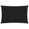 Para-sol estilo vela tecido oxford retangular 2.5x5 m preto 1
