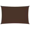 Para-sol estilo vela tecido oxford retangular 2.5x5 m castanho 1
