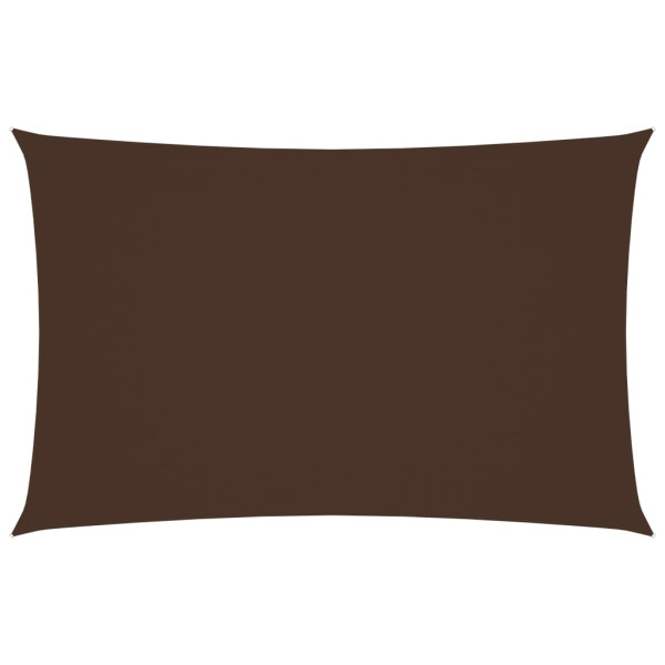 Toldo de vela rectangular tela Oxford marrón 4x7 m D