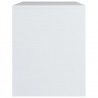 Mesita de noche madera contrachapada blanco 40x30x40 cm 5