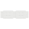Almofadão de cabeceira 180 cm couro artificial branco 4