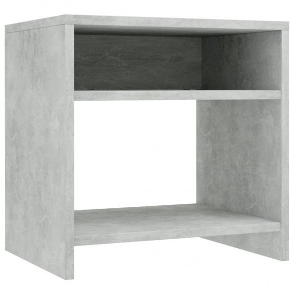 Mesa de cabeceira 40x30x40cm derivados de madeira cinza cimento M 2