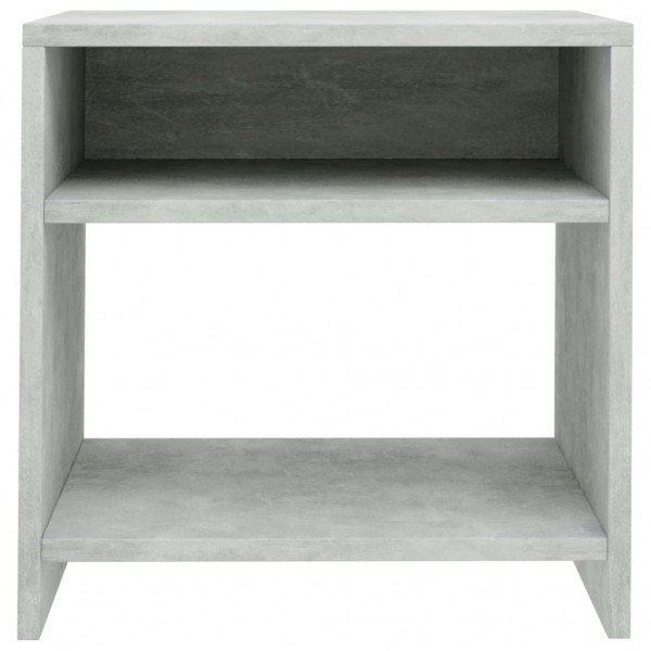 Mesa de cabeceira 40x30x40cm derivados de madeira cinza cimento M 4