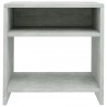 Mesita de noche madera contrachapada gris hormigón 40x30x40 cm 4
