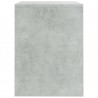 Mesita de noche madera contrachapada gris hormigón 40x30x40 cm 5