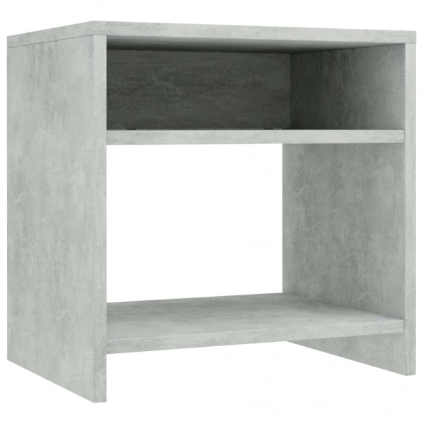 Mesitas de noche 2 uds madera contrachapada hormigón 40x30x40cm M 4