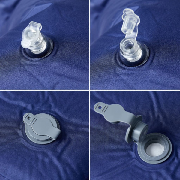 Colchão campismo autoinsuflável c/ almofada 1 p. azul-marinho M 4