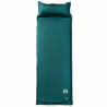 Colchón de camping autoinflable con almohada integrada verde 2