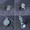 Colchón de camping autoinflable con almohada integrada gris 4