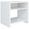 Mesitas de noche 2 uds madera contrachapada blanco 40x30x40 cm 4