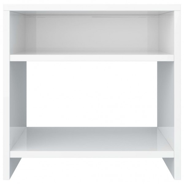 Mesitas de noche 2 uds madera contrachapada blanco 40x30x40 cm M 5