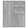 Aparador de madera de ingeniería 2 uds gris Sonoma 60x31x70 cm 5
