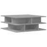 Mesa de centro madera de ingeniería gris hormigón 70x70x29 cm 2