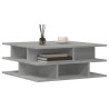 Mesa de centro madera de ingeniería gris hormigón 70x70x29 cm 4