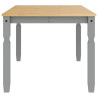 Mesa de jantar Corona 180x90x75 cm madeira pinho maciça cinza 5