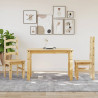 Mesa de comedor Corona madera maciza de pino 112x60x75 cm 3