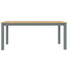 Mesa de comedor Panama madera maciza de pino gris 180x90x75 cm 4
