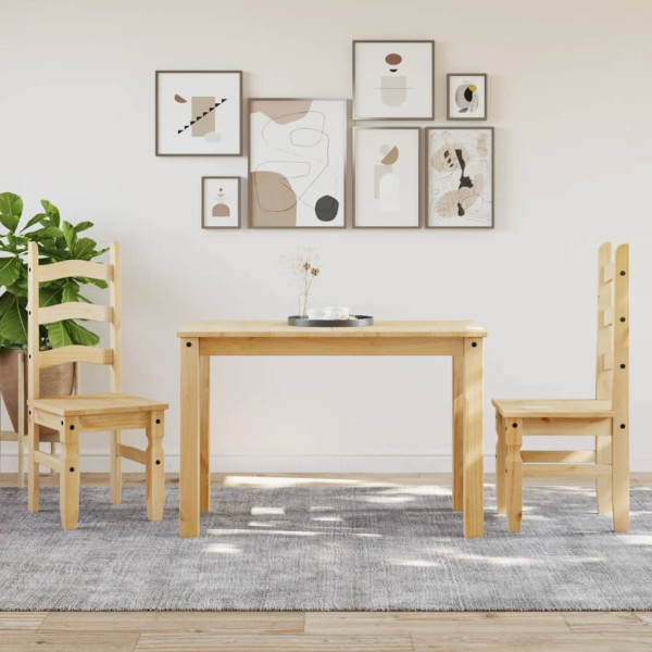 Sillas de comedor Corona 2 uds madera maciza pino 42x47x107 cm M 3